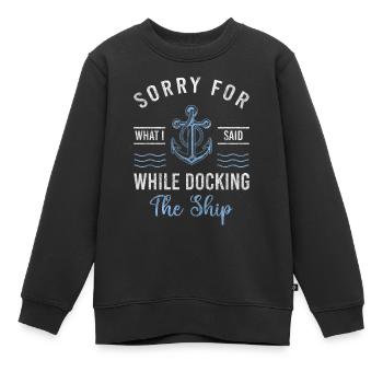Segeln Schifffahrt Strand Maritim - Kinder Premium Organic Sweatshirt - Schwarz - Vorne - AI Model Kid Female (0cm)