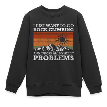 Solution au problème Cool - Sweat Premium enfant bio - noir - Devant - AI Model Kid Female (0cm)