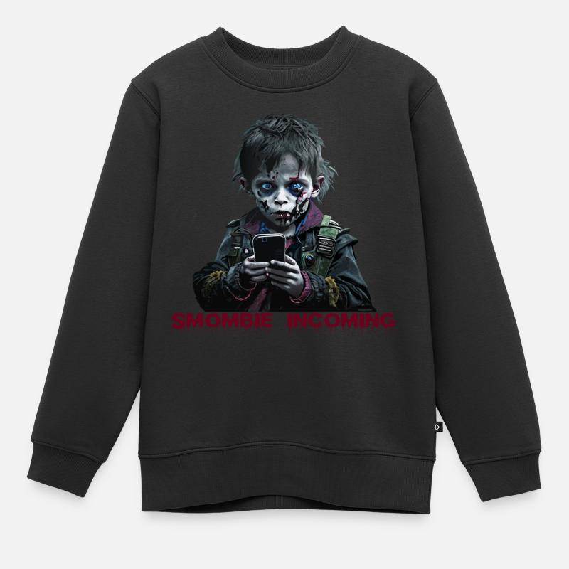 Smombie Entrant - Sweat Premium enfant bio - noir