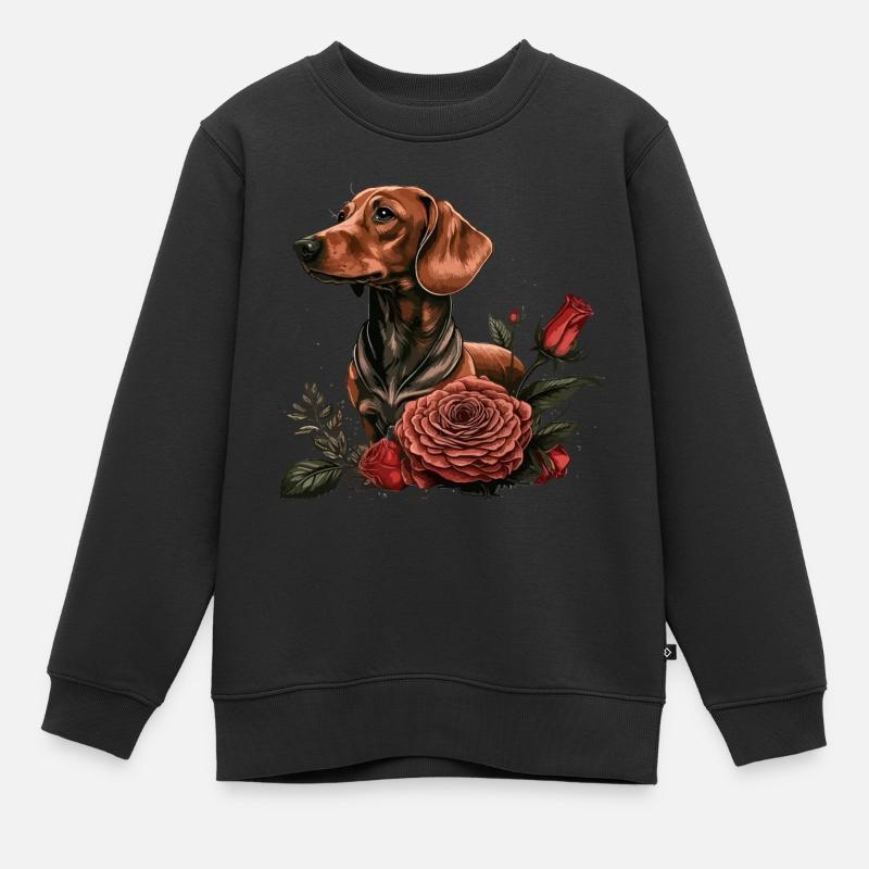 Rosendackel - Kinder Premium Organic Sweatshirt - Schwarz