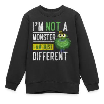 Horror Schrecklich Kostüm - Kinder Premium Organic Sweatshirt - Schwarz - Vorne - AI Model Kid Female (0cm)