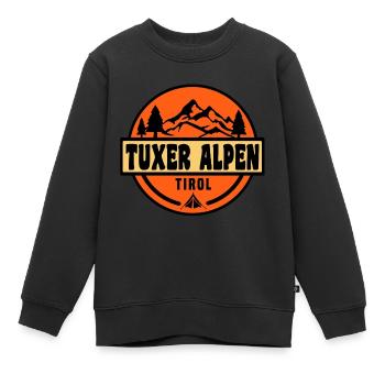 Tuxer Alpen - Kinder Premium Organic Sweatshirt - Schwarz - Vorne - AI Model Kid Female (0cm)