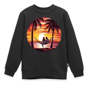 Oase Der Entspannung - Kinder Premium Organic Sweatshirt - Schwarz - Vorne - AI Model Kid Female (0cm)