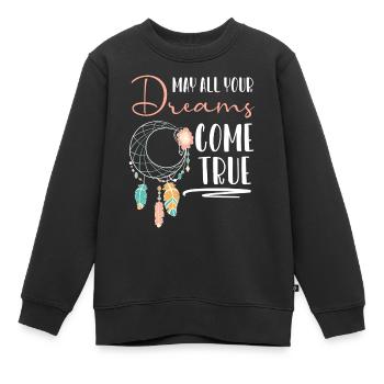 Träume Ureinwohner Tattoo Esoterik - Kinder Premium Organic Sweatshirt - Schwarz - Vorne - AI Model Kid Female (0cm)