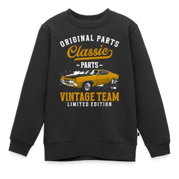Automobil Mechatroniker Alt - Kinder Premium Organic Sweatshirt - Schwarz - Vorne - AI Model Kid Female (0cm)