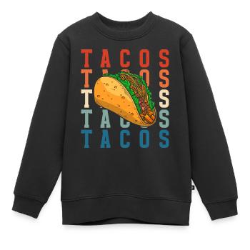 Fête culinaire préférée des gourmets mexicains - Sweat Premium enfant bio - noir - Devant - AI Model Kid Female (0cm)