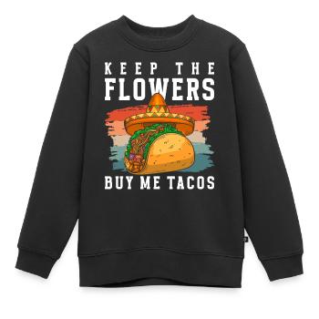 Taco Tortilla Lieblingsessen Foodie - Kinder Premium Organic Sweatshirt - Schwarz - Vorne - AI Model Kid Female (0cm)