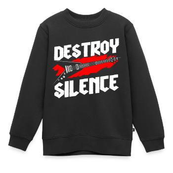 Musik Gitarre Death Metal - Kinder Premium Organic Sweatshirt - Schwarz - Vorne - AI Model Kid Female (0cm)