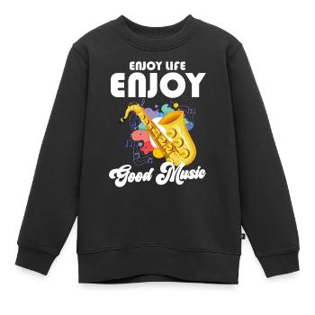 Musik Instrument Stadtmusikant - Kinder Premium Organic Sweatshirt - Schwarz - Vorne - AI Model Kid Female (0cm)
