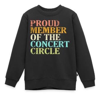 Fier membre du Cercle de concerts - Sweat Premium enfant bio - noir - Devant - AI Model Kid Female (0cm)