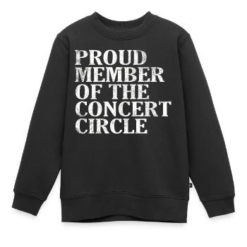 Fier membre du Cercle de concert - Sweat Premium enfant bio - noir - Devant - AI Model Kid Female (0cm)