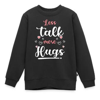 Câlins Relation câline Famille - Sweat Premium enfant bio - noir - Devant - AI Model Kid Female (0cm)