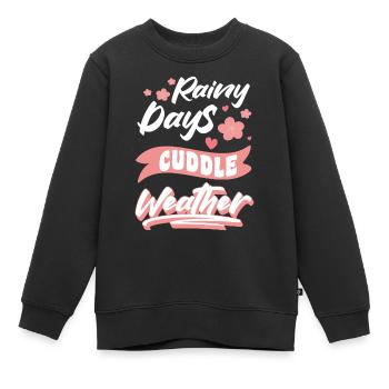 Câlin Câlin Petit ami mignon - Sweat Premium enfant bio - noir - Devant - AI Model Kid Female (0cm)
