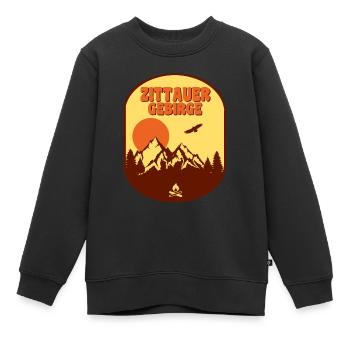 Zittauer Gebirge - Kinder Premium Organic Sweatshirt - Schwarz - Vorne - AI Model Kid Female (0cm)