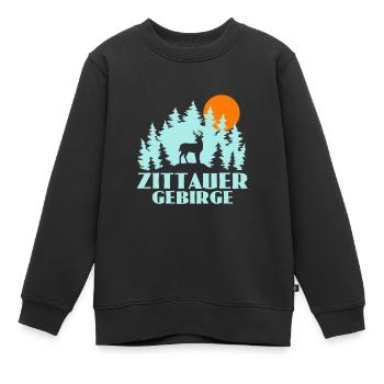 Zittauer Gebirge - Kinder Premium Organic Sweatshirt - Schwarz - Vorne - AI Model Kid Female (0cm)