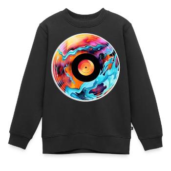 Enregistrer - Sweat Premium enfant bio - noir - Devant - AI Model Kid Female (0cm)