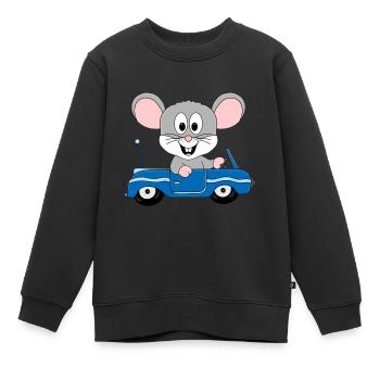 AUTO - MAUS - TIER - KINDER - BABYS - Kinder Premium Organic Sweatshirt - Schwarz - Vorne - AI Model Kid Female (0cm)