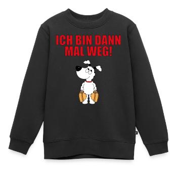 HUND - HUNDE - TIER - TIERE - Kinder Premium Organic Sweatshirt - Schwarz - Vorne - AI Model Kid Female (0cm)