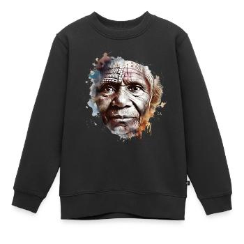Aborigènes, le peuple indigène d’Australie - Sweat Premium enfant bio - noir - Devant - AI Model Kid Female (0cm)