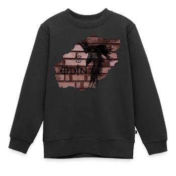 Odins Rabe - Kinder Premium Organic Sweatshirt - Schwarz - Vorne - AI Model Kid Female (0cm)