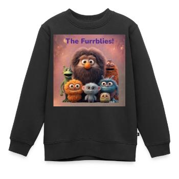 Rencontrez The Furrblies !! - Sweat Premium enfant bio - noir - Devant - AI Model Kid Female (0cm)
