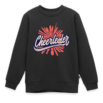 Cheerleader - Kinder Premium Organic Sweatshirt - Schwarz - Vorne - AI Model Kid Female (0cm)