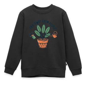 Pflanzen - Kinder Premium Organic Sweatshirt - Schwarz - Vorne - AI Model Kid Female (0cm)
