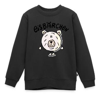 Eisbärchen - Kinder Premium Organic Sweatshirt - Schwarz - Vorne - AI Model Kid Female (0cm)