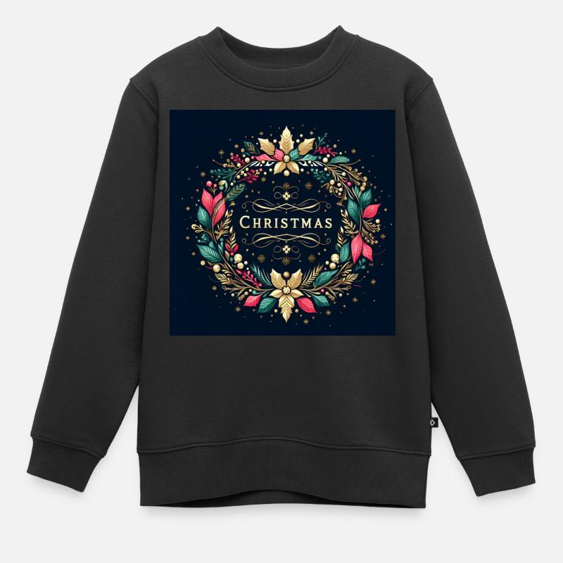 Weihnachten - Kinder Premium Organic Sweatshirt - Schwarz