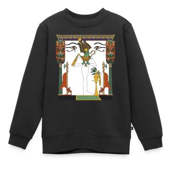 Osiris - Kinder Premium Organic Sweatshirt - Schwarz - Vorne - AI Model Kid Female (0cm)