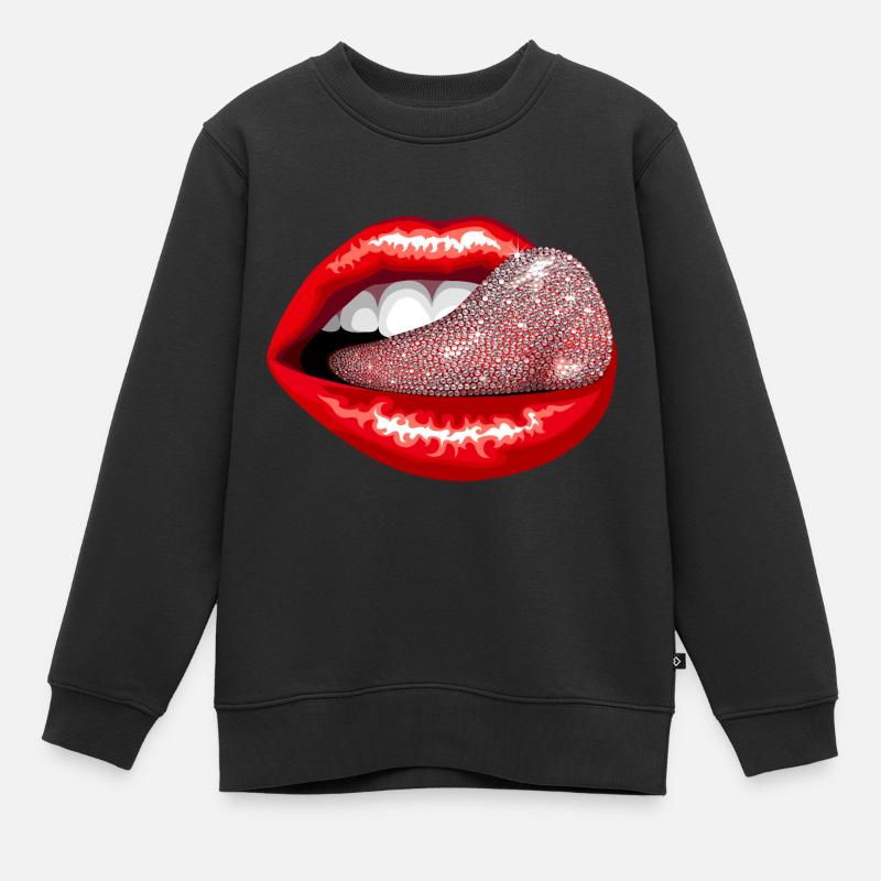 Langue précieuse - Sweat Premium enfant bio - noir