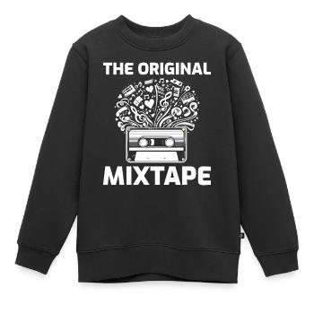 80er Jahre Mixtape Magic: Musikalische Explosion mit Kassette - Kinder Premium Organic Sweatshirt - Schwarz - Vorne - AI Model Kid Female (0cm)