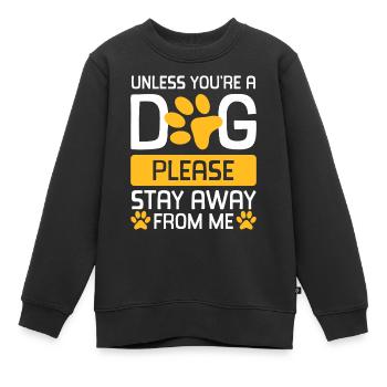 Hund Erziehung Hundesport - Kinder Premium Organic Sweatshirt - Schwarz - Vorne - AI Model Kid Female (0cm)