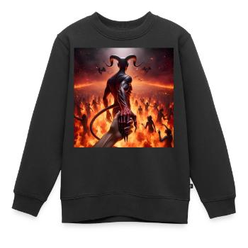 Folgt mir in den Abgrund - Infernal Devil's Pact #04 - Kinder Premium Organic Sweatshirt - Schwarz - Vorne - AI Model Kid Female (0cm)