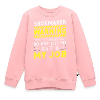 Schuhmacher Schuhe Leder Stiefel - Kinder Premium Organic Sweatshirt - Rosa - Vorne - AI Model Kid Female (0cm)