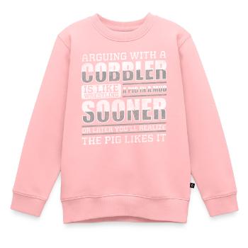 Schuhmacher Schuh Leder Original - Kinder Premium Organic Sweatshirt - Rosa - Vorne - AI Model Kid Female (0cm)