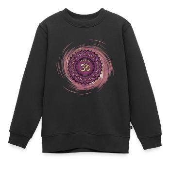 Sahasrara Siebtes Chakra - Kinder Premium Organic Sweatshirt - Schwarz - Vorne - AI Model Kid Female (0cm)
