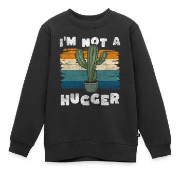 Pflanze Wüste Wasser Stechen - Kinder Premium Organic Sweatshirt - Schwarz - Vorne - AI Model Kid Female (0cm)