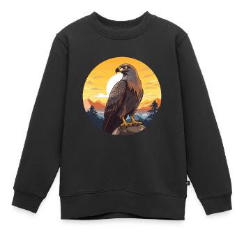 Buse colorée aquarelle dessin animé Kawaii Animal - Sweat Premium enfant bio - noir - Devant - AI Model Kid Female (0cm)