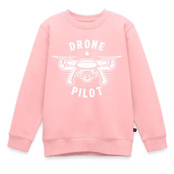 Drone Pilot - Kids Premium Organic Sweatshirt - rose - Front - AI Model Kid Female (0cm)