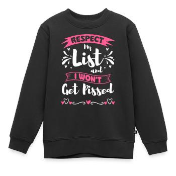 Shopping Accros du shopping Reine du shopping Mode - Sweat Premium enfant bio - noir - Devant - AI Model Kid Female (0cm)