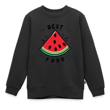 Meilleure nourriture - Sweat Premium enfant bio - noir - Devant - AI Model Kid Female (0cm)