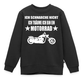 Motorrad - Kinder Premium Organic Sweatshirt - Schwarz - Vorne - AI Model Kid Female (0cm)