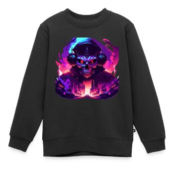Digital Death - Kids Premium Organic Sweatshirt - black - Front - AI Model Kid Female (0cm)