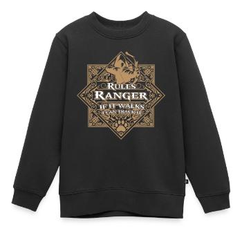 Regeln Ranger - Kinder Premium Organic Sweatshirt - Schwarz - Vorne - AI Model Kid Female (0cm)