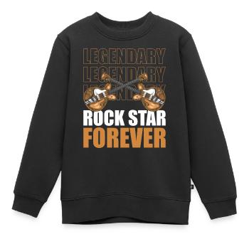 Concert d’un groupe de musique - Sweat Premium enfant bio - noir - Devant - AI Model Kid Female (0cm)