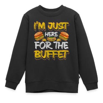 Essen Köstlich Getränke Vielesser - Kinder Premium Organic Sweatshirt - Schwarz - Vorne - AI Model Kid Female (0cm)