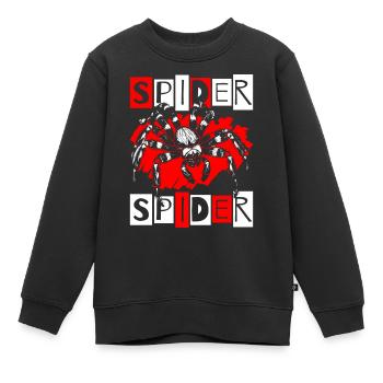 Spinne Natur Arachniden Acht Augen - Kinder Premium Organic Sweatshirt - Schwarz - Vorne - AI Model Kid Female (0cm)
