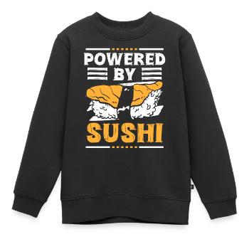 Riz japonais délicieux - Sweat Premium enfant bio - noir - Devant - AI Model Kid Female (0cm)
