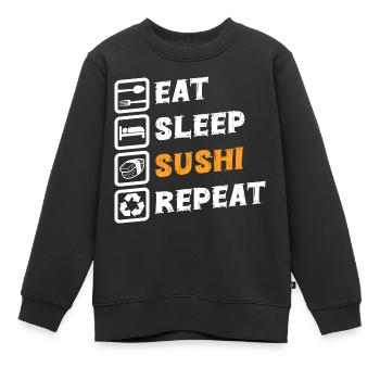 Japanisch Essen Lieblingsessen - Kinder Premium Organic Sweatshirt - Schwarz - Vorne - AI Model Kid Female (0cm)